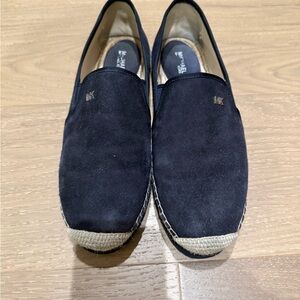 Navy blue suede Espadrilles